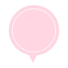 pastel circle speech balloon
