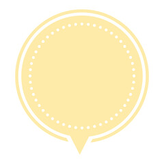 pastel circle speech balloon

