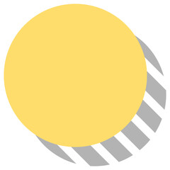 slant line circle banner
