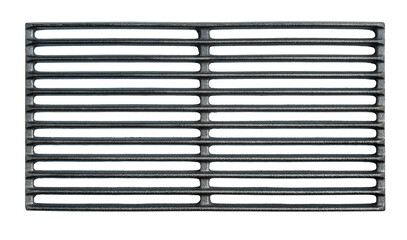 Iron grill grid or BBQ grate isolated on white - 509439645