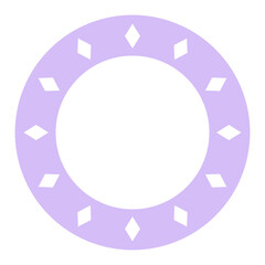 pastel circle frame
