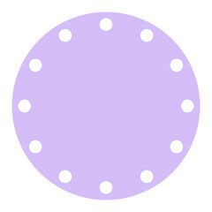 pastel circle frame

