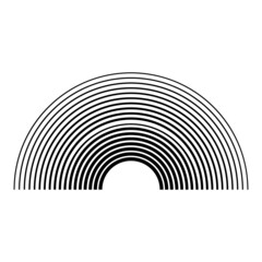 Naklejka premium half circle pattern 