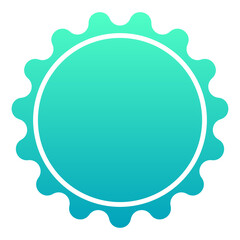 gradient badge element
