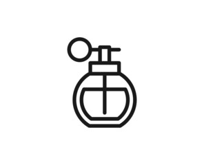 Beauty line icon on white background