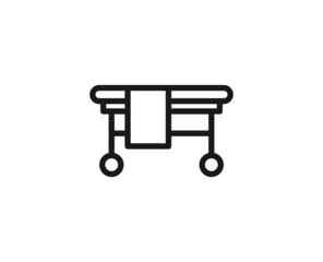 Beauty line icon on white background