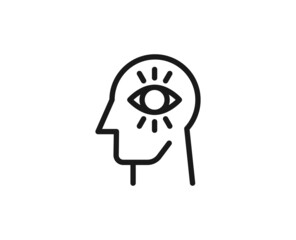 Beauty line icon on white background