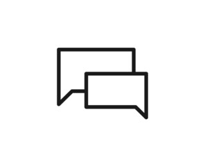 Fototapeta premium Black line icon on white background