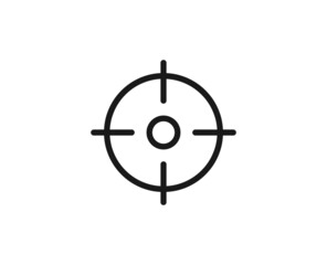 Target premium line icon. Simple high quality pictogram. Modern outline style icons. Stroke vector illustration on a white background.
