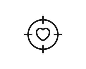Target premium line icon. Simple high quality pictogram. Modern outline style icons. Stroke vector illustration on a white background.