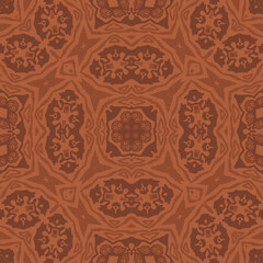 Moroccan mosaic ceramic tile  seamless pattern. Tiled background  print. Turkish ornament. Mediterranean wallpaper. Arabic, Indian, ottoman motifs. Illustration