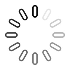 black loading circle
