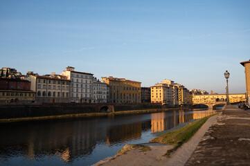 Fototapeta na wymiar Cityview on central part of ancient Italian city Florence, Tuscany