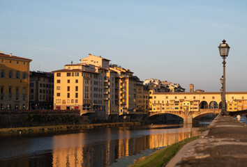 Cityview on central part of ancient Italian city Florence, Tuscany