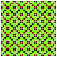 Fototapeta premium Geometric seamless pattern vector illustration. Traditional colored folk ornament. Repeating design