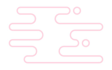 Fototapeta premium outline decorative cloud 