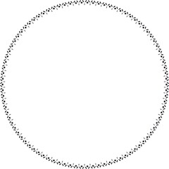 Round frame. Circle Ornamental decorative frame
