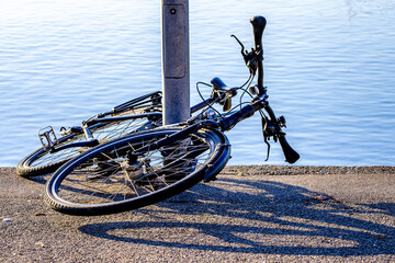 old bike at a street