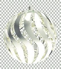 abstract christmas ball render png