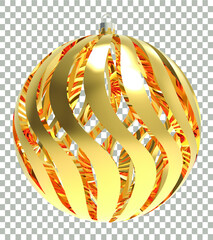 abstract christmas ball render png