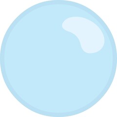 Vector illustration of a water bubble with a transparency with alpha channel set to 50%
