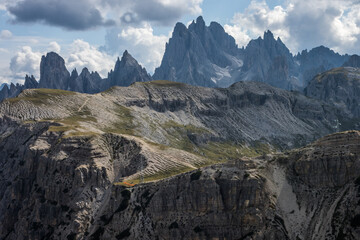 Mountain trail Tre Cime di Lavaredo in Dolomites