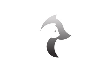 creative pets dog and cat abstract vector logo design icon symbol illustration