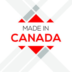 Made in Canada, vector illustration.