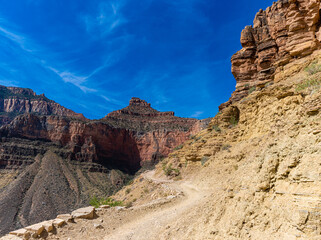 The South Kaibab Trail Below Skeleton Point, Grand Canyon National Park, Arizona, USA