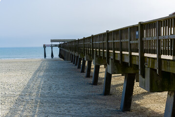 The Tybee Island Pier, Tybee Island, Georgia, USA