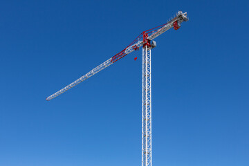 Tower crane clean background