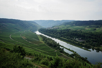 view over Mosel river in Germany 