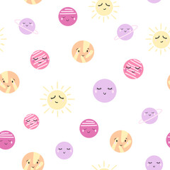 design, earth, planet, happy, pattern, space, background, astronomy, galaxy, universe, illustration, cosmo, cute, seamless, science, sun, vector, graphic, kid, childish, print, wallpaper, art, saturn,