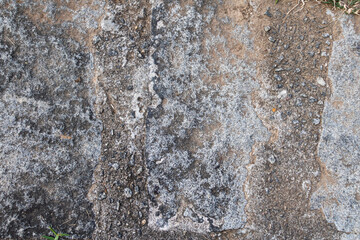 Stone texture. White with holes. Top view. Closeup
