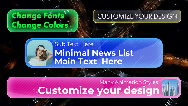 Minimal News Replacement Overlay