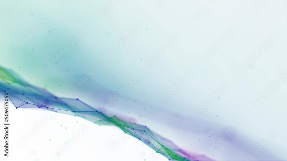 Poster abstract wave background frame. design of connection of flow smoke, energy. texture plexus of chaoti