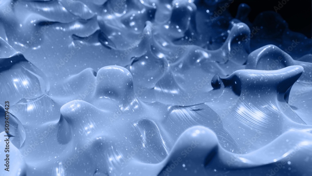 Aufkleber 3d render. liquid black gradient. glossy paint surface as abstract stylish background. glitters in v