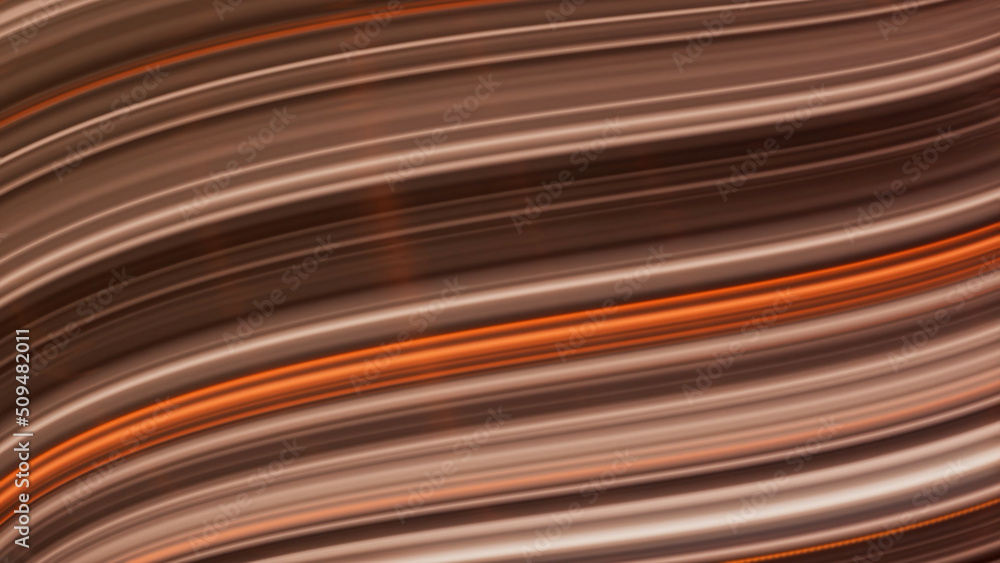 Poster colorful abstract dynamic bending lines background, seamless loop. animation. wavy narrow gradient s