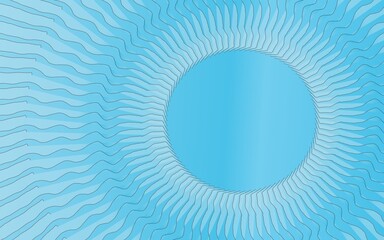 blue and white background with space circle 