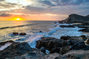 sunset at the beach