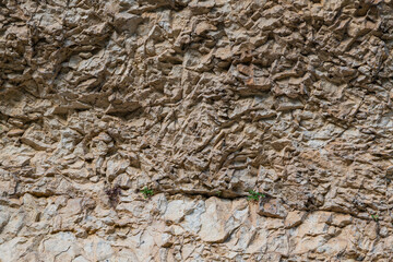 Texture of the rock  wall stone.