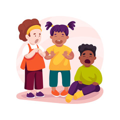 Express emotions isolated cartoon vector illustration.