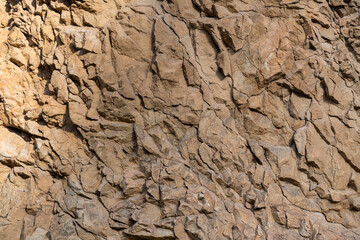 Texture of the rock  wall stone.