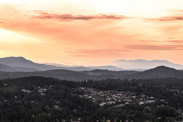 sunrise in the mountains