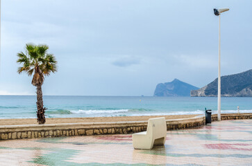 Seascape in Calpe, Spain