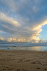 View of Calpe beach at sunrise, Spain