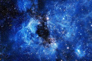 Beautiful, bright, distant space nebula. Elements of this image furnished by NASA