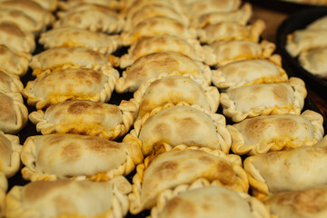 Argentine meat empanadas ready to be served