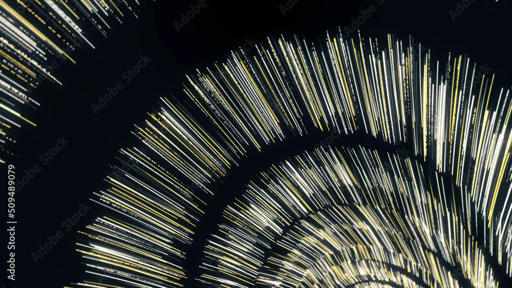 Poster abstract cosmic view of a spinning black outer space object that fires gamma rays. animation. rotati