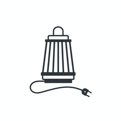 electrical insects trap, mosquito trap, vector art.